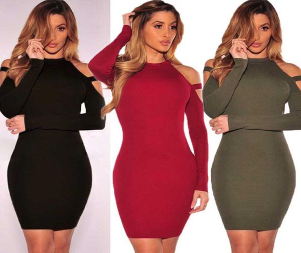 

2021 new fashion womens elegant cocktail party slim fit dresses oneck long sleeve slim design bodycon midi dress4119625, Black;gray