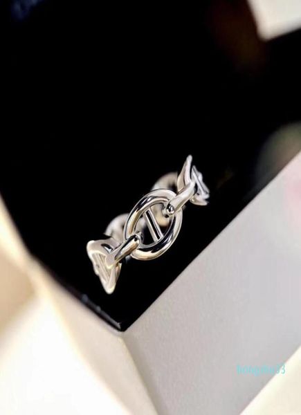 

luxury rings new fashion creative jewelry enamel for women man designer h letter band rings woman party wedding lovers gift jewelr3801918, Silver