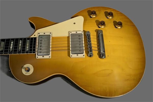 

murphy lab 1958 lp reissue light aged lemon burst electric guitar258