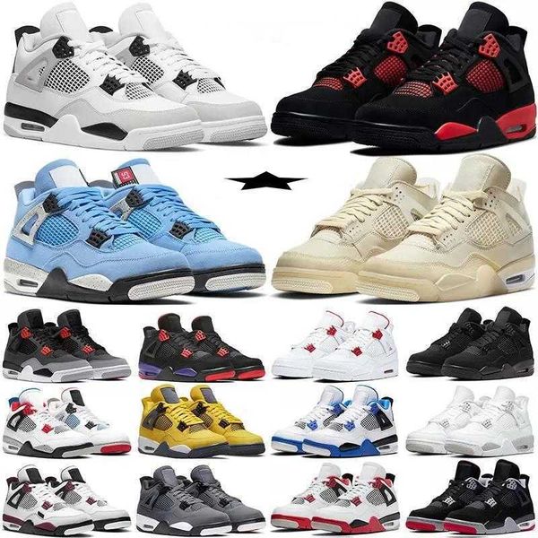 

basketball shoes 4 for men women 4s military black cat sail red thunder white oreo cactus jack blue university infrared cool grey mens sport