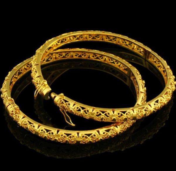 

whole new ethiopian bangle women gold color dubai bride wedding africanarabmiddle east braceletbangle jewelry4422989, Black