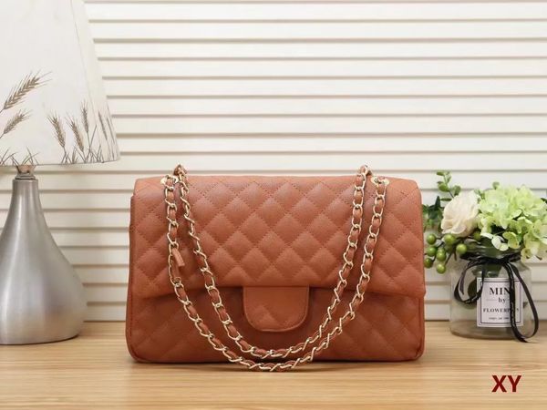 

women's designers handbag shoulder bag crossbody tote purse handbag luxury brand message bags classic pu leather #10028 wallet gold cha