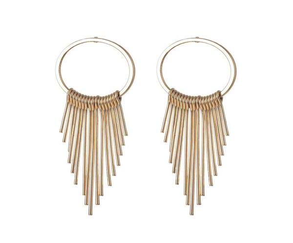 

fashion tassel round hoop earrings stud female alloy multifunction dangling luxury jewelry birthdays weddings mother day gift1793558, Golden;silver