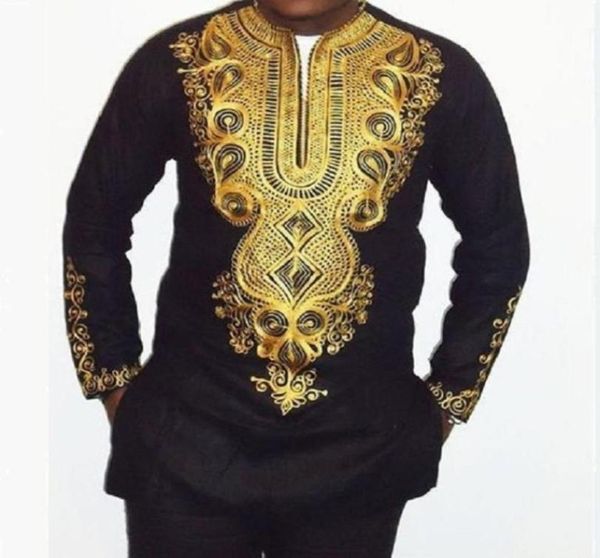 

men039s tracksuits suit african style print casual midlength v neck long sleeve t shirts pants mens suits black blue plus 1617906, Gray