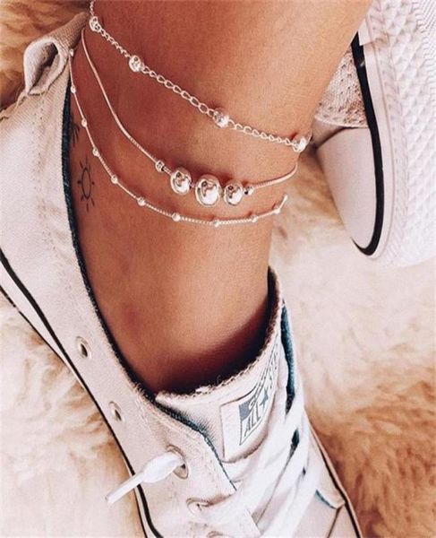 

anklets fashion women anklet jewelry accessories bohemian boho summer beach bead girl jewellery fine foot1412034, Red;blue