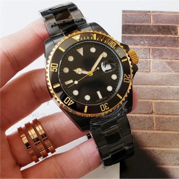 

luxury men's watches r logo oyster perpetual aaa wristwatches automatic mechanical dateoust watch quality sports master wrist-watch mov, Slivery;golden