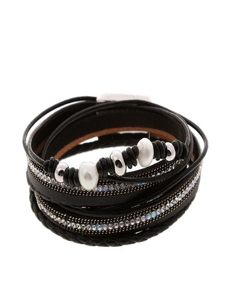 

leather bracelet female trendy charms concise bracelets bangles for women jewelry multilayer bracelet7698338, Golden;silver