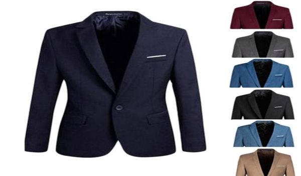 

whole stylish mens men casual slim fit formal one button suit blazer coat jacket 5655971, White;black