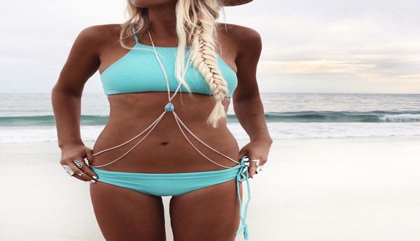 

womens body jewelry fashion gold silver belly chain bikini beach harness waist chains necklace jewelry2411438