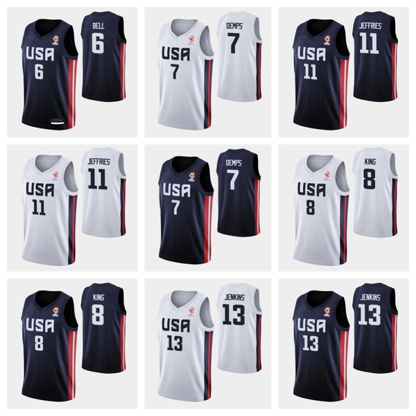 

2023 fiba usa world cup basketball jersey 4 tyrese haliburton 12 josh hart 8 paolo banchero 5 mikal bridges 11 jalen brunson 10 anthony edwa, Black;red