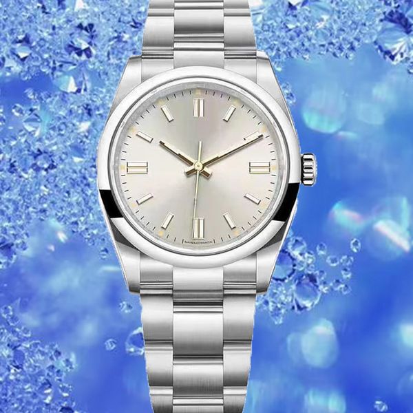 

men watch sapphire gray baton datejust daydate 41mm blue watch smooth mens automatic watches mechanical montre de luxe watches oyster band w, Slivery;brown