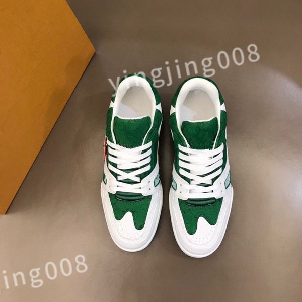 

designer whoelsale leather technical sneaker shoes fabric chunky rubber casual walking discount trainer size 39-45 rd0803, Black