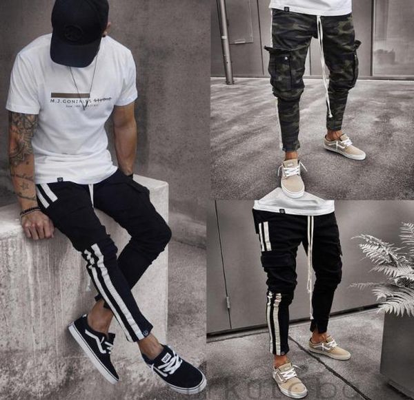 

men long casual pants slim fit trousers men039s new autumn pants jogger sweatpants 4357620, Black