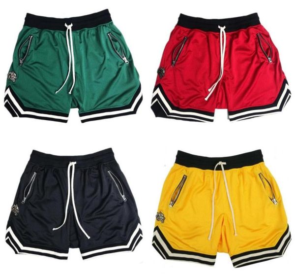

brand shorts mens bodybuilding fast dry boardshorts summer joggers loose cool sweatpants male gyms fitness workout beach short x064058846, White;black