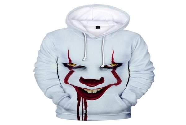 

pennywise halloween party hoodies 3d for kid men pop harajuku halloween costume idea sweatshirt cotton plus streetwear drop ship m4613349, Black