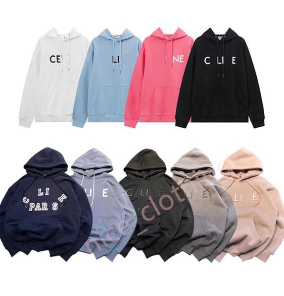 

mens designer hoody luxury brand hoodies autum loose sweatshirts long sleeve hooded mens womens fashion streetwear lovers clo7662903, Black