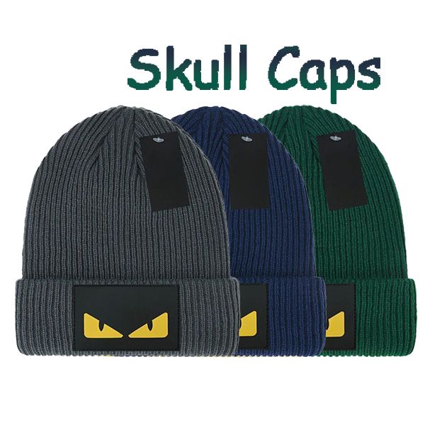 

beanie designer hat fend fashion simple unique design concept amall monster eyes woolen hat mens womens universal wool knitted hat, Blue;gray