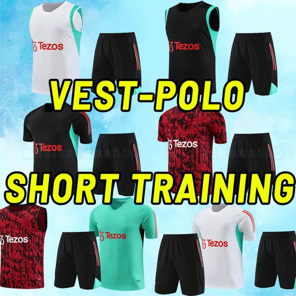 

polo shorts 23 24 sancho mans utds soccer tracksuits erikson martinez varane greenwood rashford manchesteres b.fernandes malacia mctominay v, Black