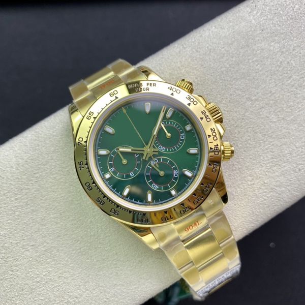 

mens luxury watch 40mm automatic mechanical gold sapphire designer watch 904l stainless steel green dial wristwatches montre de luxe watches, Slivery;brown
