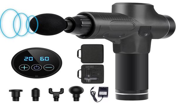 

massage gun muscle massager ultraquiet fascia gun with 4 massage head muscle tension relief after fitness training exercising4612728