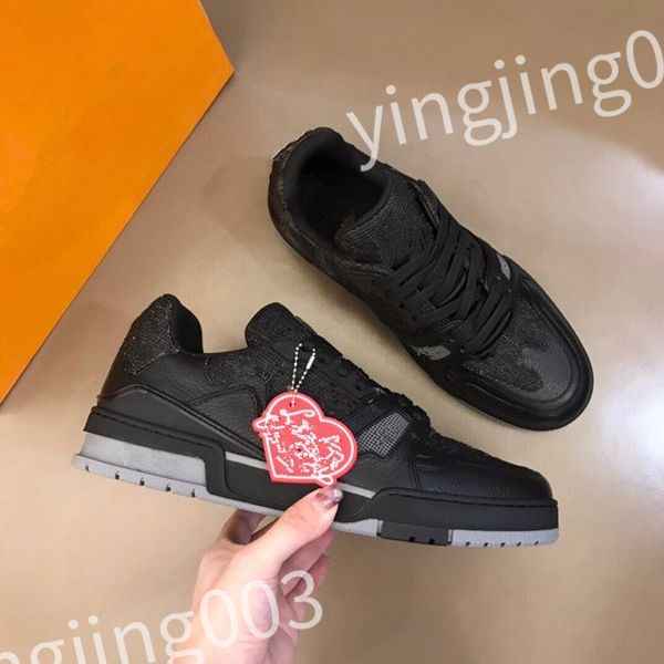 

2023 new luxury trainer casual shoes sports shoes golden fashion men women casual shoes white leather flat shoe quality 39-45 rd220803, Black