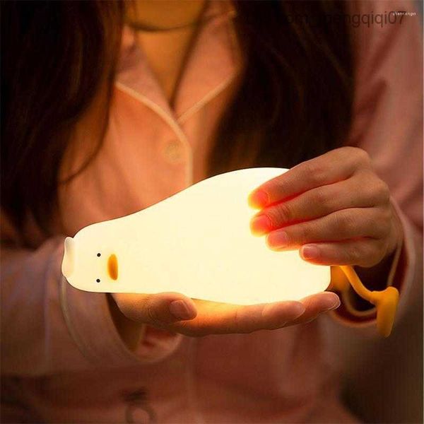 

lamps shades night lights duck light adjustable brightness usb charging bedroom bedside lamp mobile phone holder kids baby gift z230805