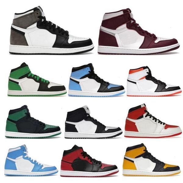 

jumpman 1 high basketball shoes 1s og panda university blue dark mocha unc hyper royal 2023 men women sneakers chaussures trainer size 36 -