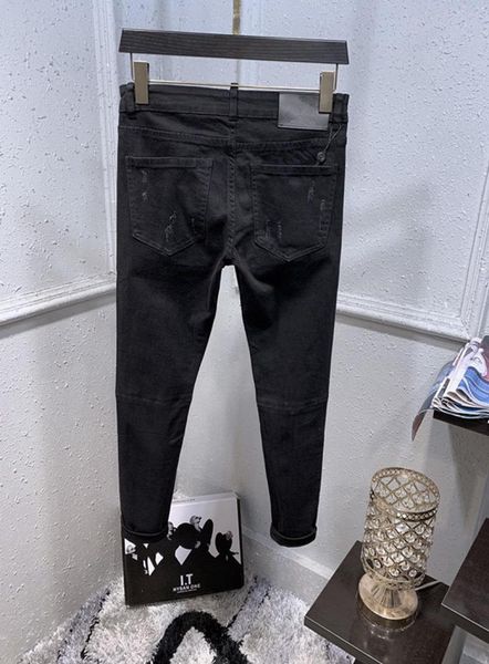 

2019ss summer french solid classic style jeans slim fit motorcycle biker denim men039s fashion designer hop mens jeans qual4866803, Blue