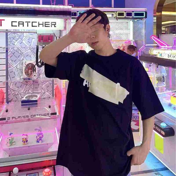 

women's t-shirt designer 23ss high edition b family new fashion t-shirt couple loose casual versatile tape short sleeve ot8r, White