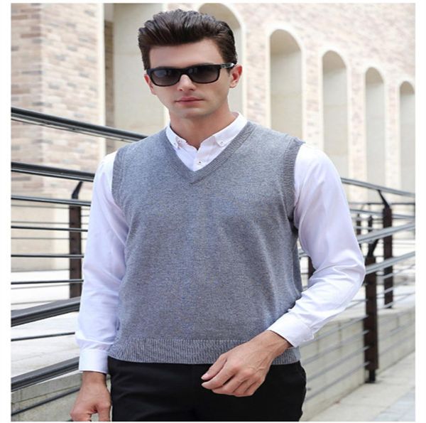 

new small horse mens sweaters vest v neck jersey hombre jumper ralphmen pullover cashmere sleeveless brand clothing polo shirt so2914549, White;black
