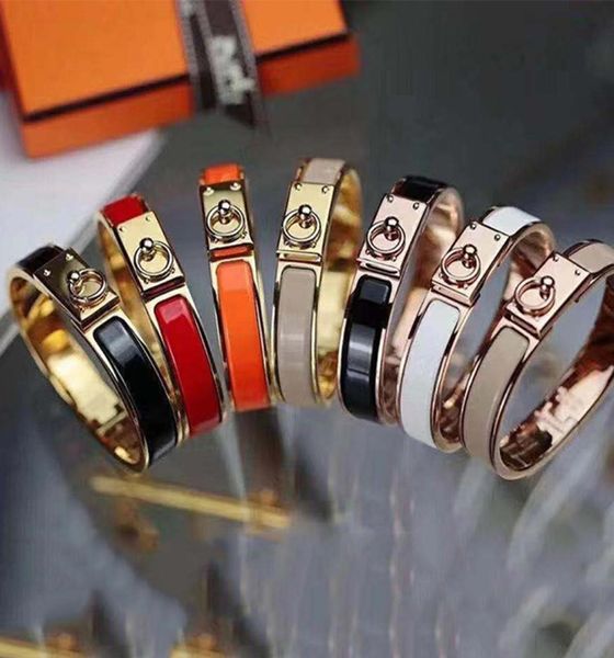 

copper inlaid enamel pendant bangle fashion lady silver ladies rose gold bracelet designer luxury jewelry men039s 3363444, Black