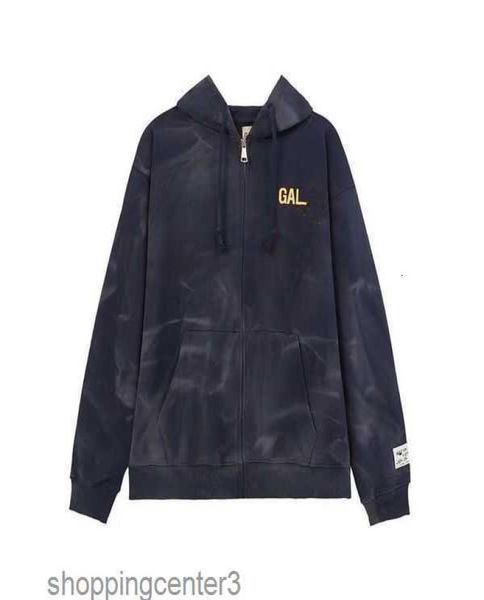 

men's hoodies sweatshirts high version american fashion yes dept letter printed washing water used and women's zipper hooded cardi, Black