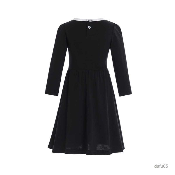 

girl's dresses costume costume dress black dress white collar girls costume baby girl costume r230805, Red;yellow