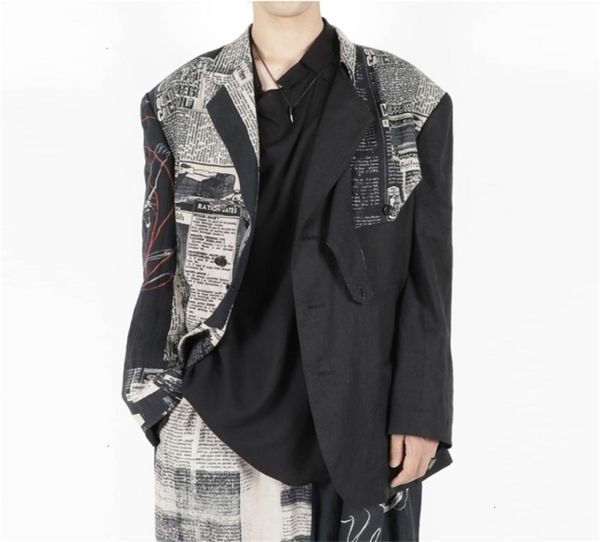 

mens suits blazers owen yohji japan korean style clothes mens jacket for men oversize clothing 2211179044740, White;black