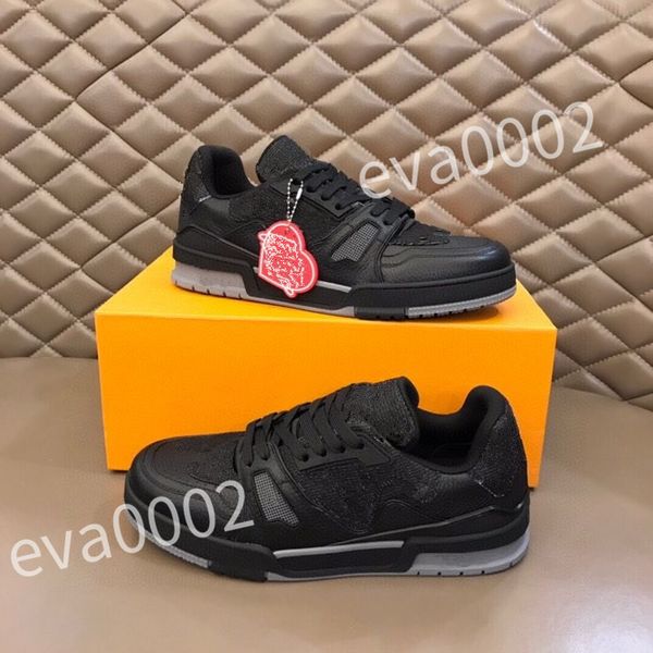 

2023 new luxury shoes home trainer sneaker maxi diy buckle designer men woman leather sneaker causal shoes board shoes trainer rd0803, Black
