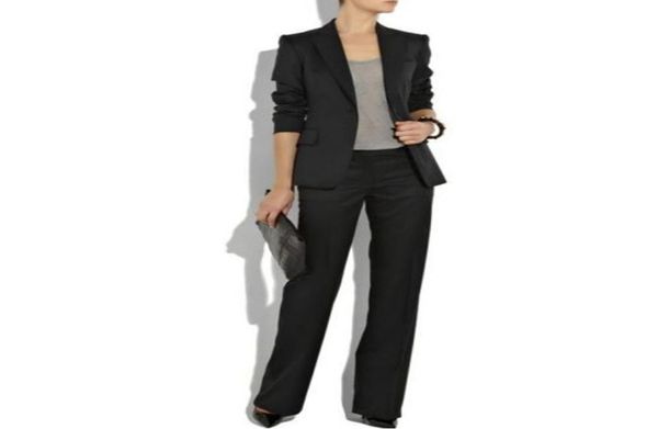 

black ladies custom made women formal suits work wear business office tuxedos 2 piece jacket pants made to order4089460, White