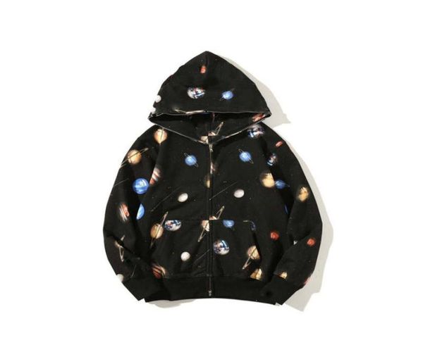 

head sweatshirt camouflage full zip hoodies coat clothes8051053, Black