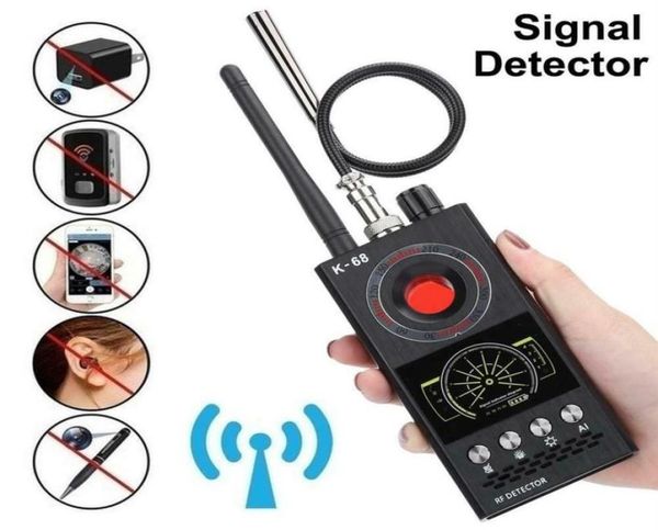 

new k68 multifunction antispy detector camera gsm audio bug finder gps signal lens rf tracker monitor detect wireless products 27093286, Silver