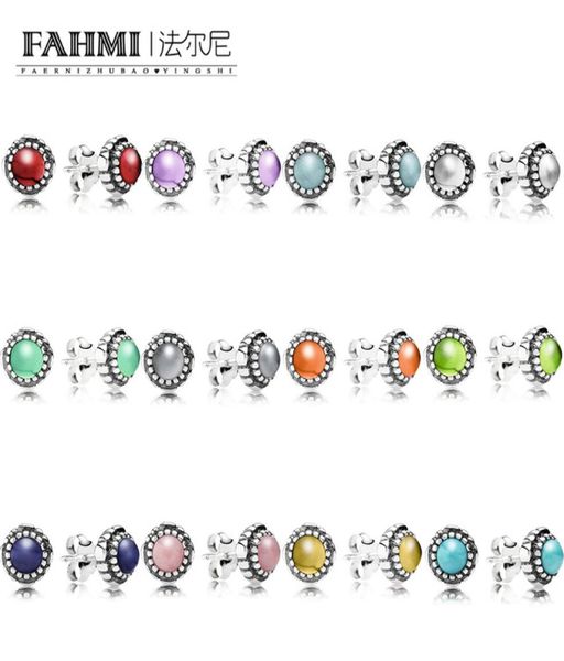 

fahmi 100 925 sterling silver new december birthstone hoop perforated earrings fine original women039s jewelry wedding gift3790811, Black