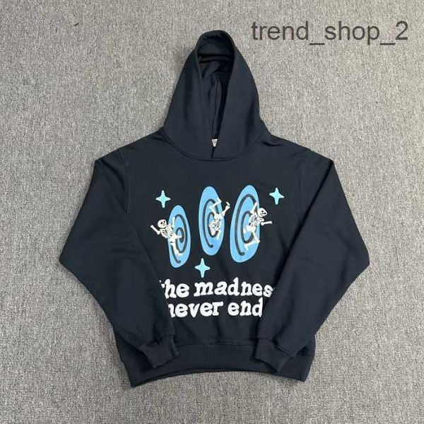 

2023 broken planet hoodie foam letter printed hooded sweater loose casual pants set fashion tracksuit cortiez trend america selling europe s, Black