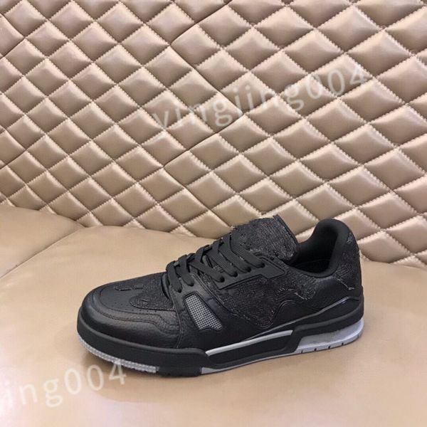 

luxury man woman downtown leather sneakers sporty shoes wholesale white black blue casual shoe rubber sole trainer sneaker size 39-45 rd0803