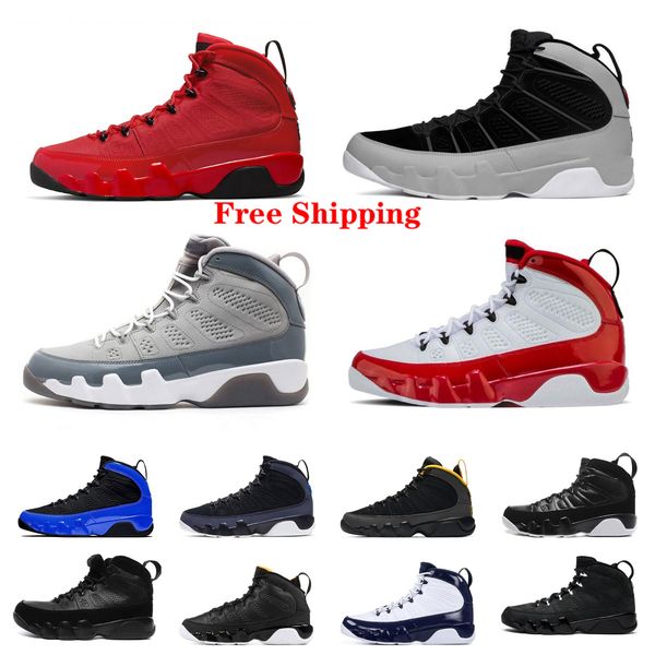 

shoes og 9 retro men basketball shoes jumpman 9s fir red particle grey racer university blue gold bred patent anthracite light trainer outdo