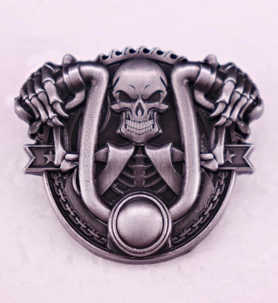 

skull sportsman riding motorcycle brooch cute anime movies games hard enamel pins collect metal cartoon brooch backpack hat bag co2799715, Blue