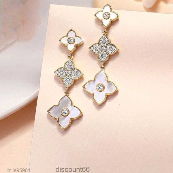 

stud nothing2 fashion clover earrings long tassel temperament ladies jewelrystudaphx, Golden;silver