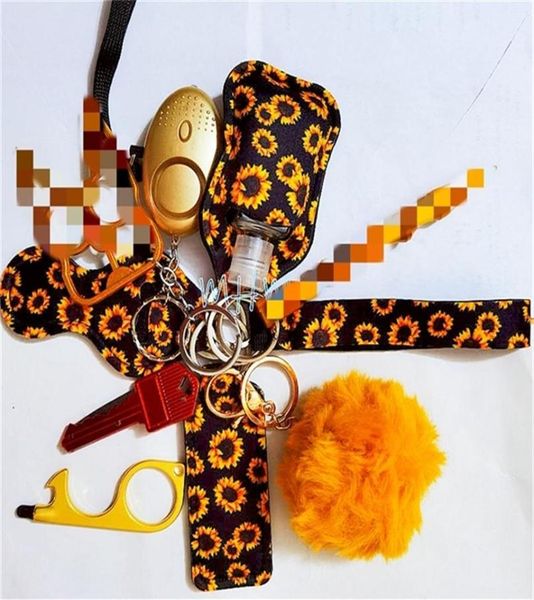 

ring 2022 women alarm personal keychain set self defense alarm keychain security self protection security alarm key ring for girls9718747, Slivery;golden