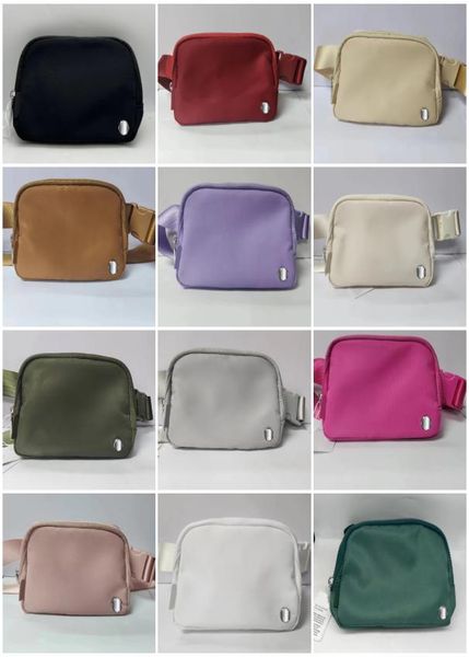 

lu waist belt bags men women upgrade fuzzy sport runner fanny pack belly waist bum bag fitness running2396296