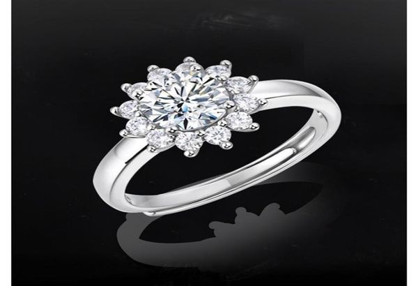 

1ct moissanite women ring solitaire rings 925 silver257y018752277, Golden;silver