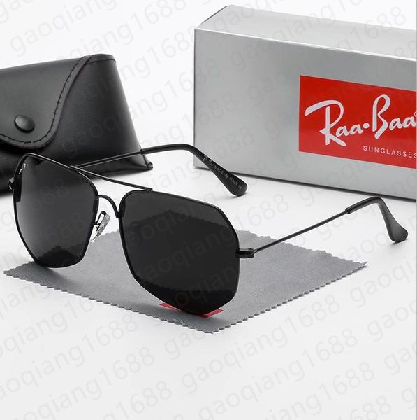 

men sunglasses classic brand ray sunglasses luxury designer eyewear metal frame woman rayrans sun glasses, White;black