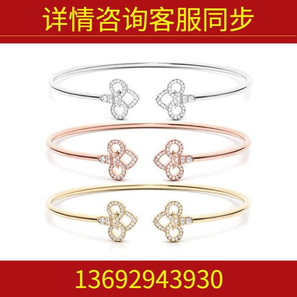 

brand tiffay tiff bracelet female diamond inlaid small design ornament opening 925 silver, Golden;silver