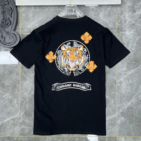 

classics luxury men's t shirt brandch t-shirts designers men women tees fashion horseshoe sanskrit cross print cotton t-shirt casual s, White;black